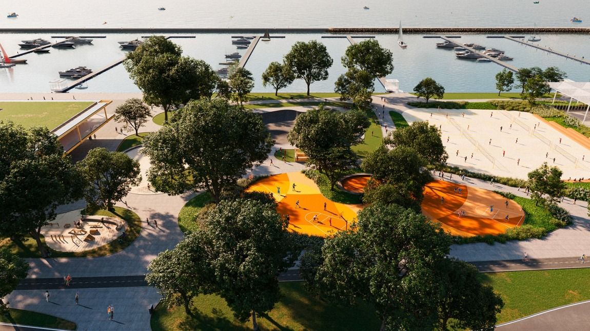Paisagismo da Marina Áreas verdes e paisagismo da futura Marina Beira-Mar Norte